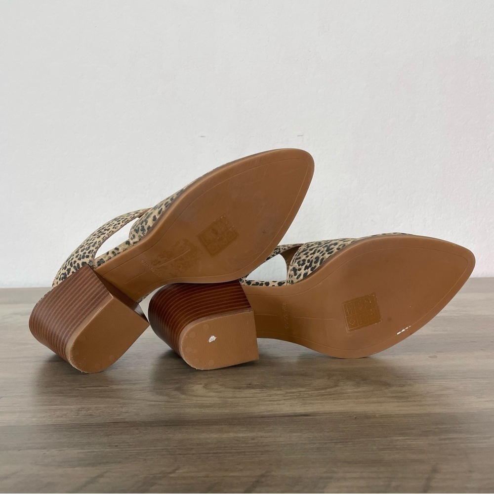 Dolce Vita Tan Leopard Print Mules - Picture 8 of 10